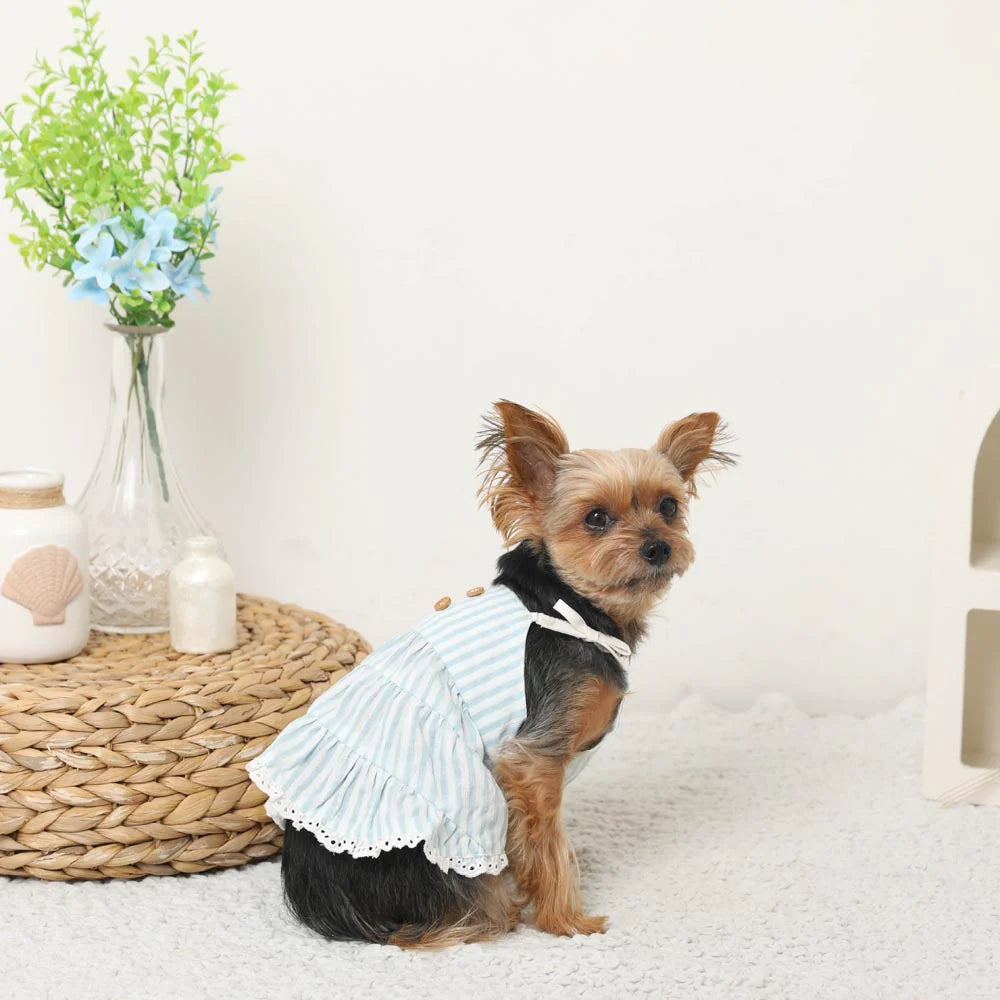 Cool Striped Tiered Cami Dress (Ice Pack Compatible)