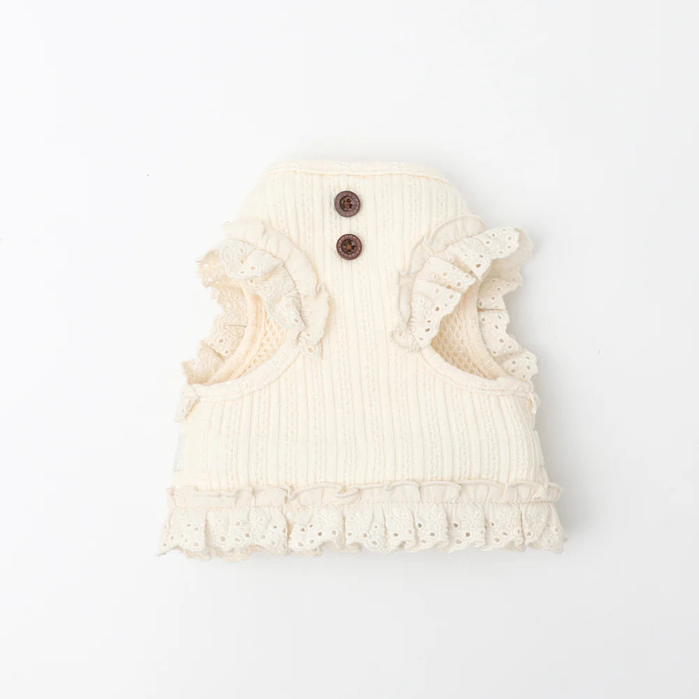 Rib Frill Harness + Lead Set (Name Embroidery Available)