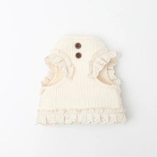 Rib Frill Harness + Lead Set (Name Embroidery Available)