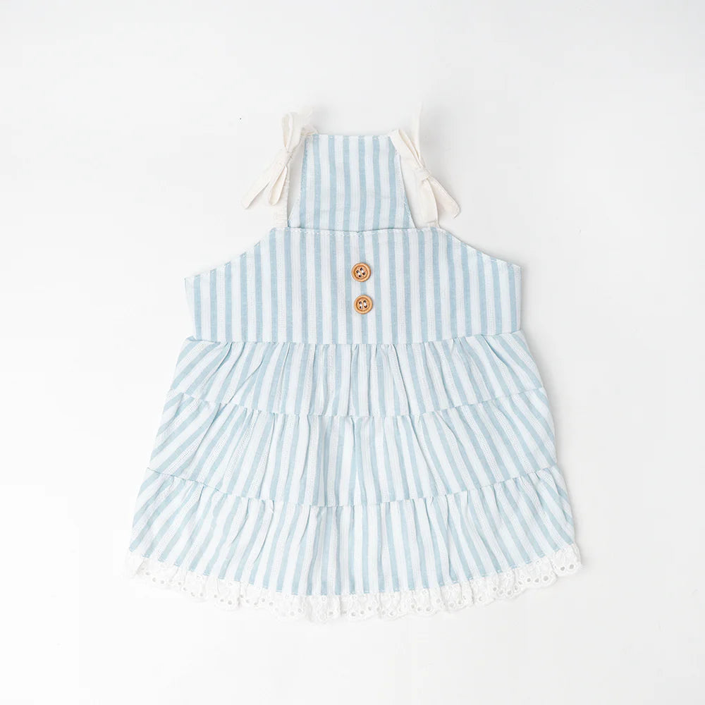 Cool Striped Tiered Cami Dress (Ice Pack Compatible)