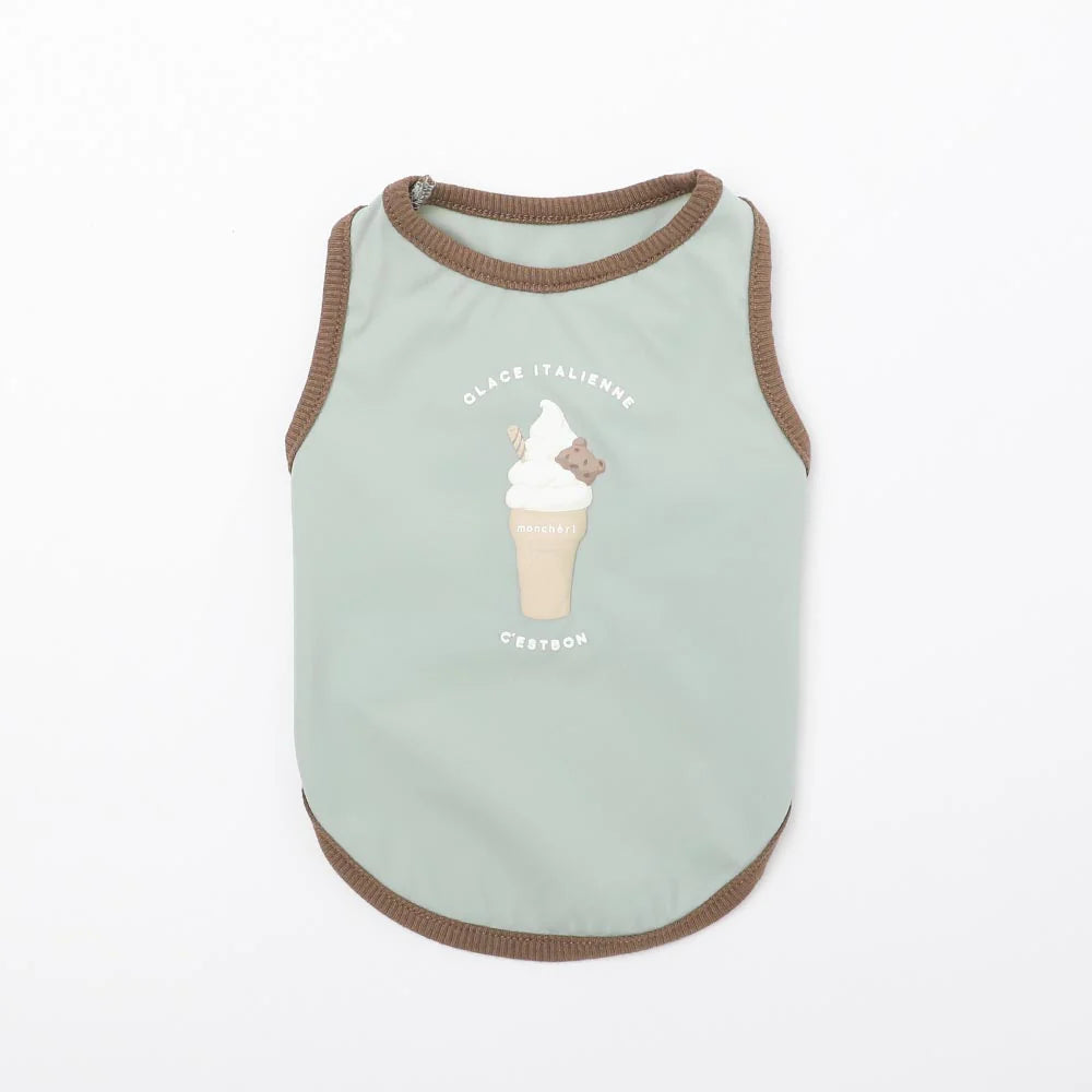 Cool Ice Logo Print Sleeveless Top (Ice Pack Compatible)