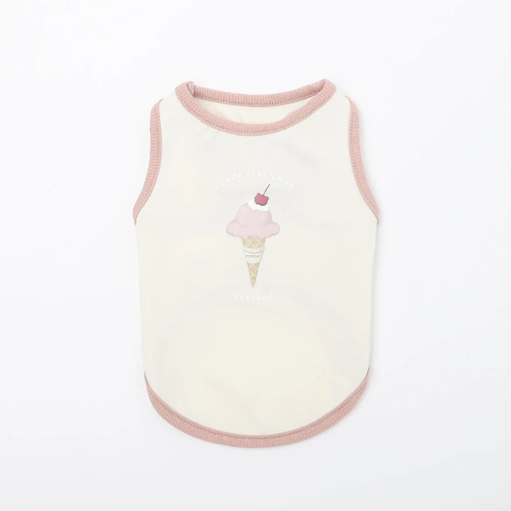 Cool Ice Logo Print Sleeveless Top (Ice Pack Compatible)